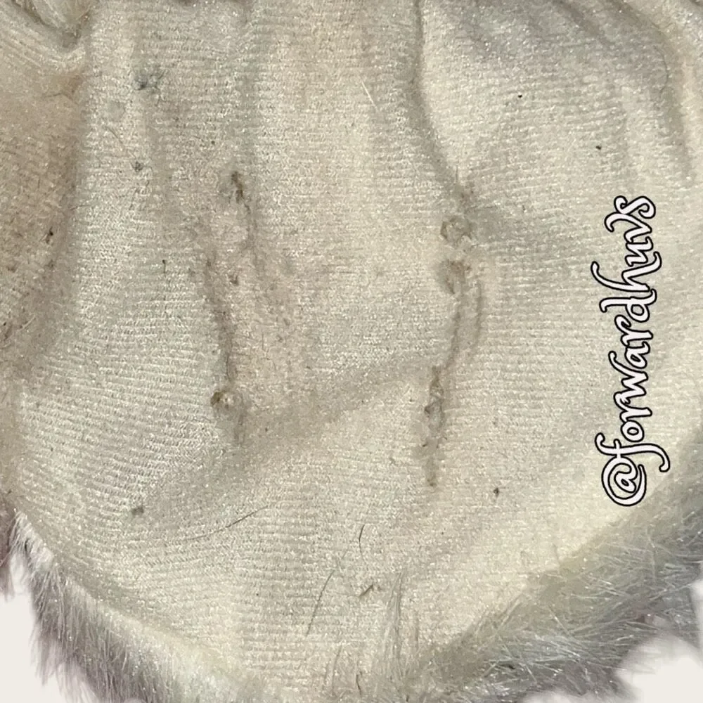 Santa Hat with Beard for XL Dog  **View Photos of Inside of beard** Damage